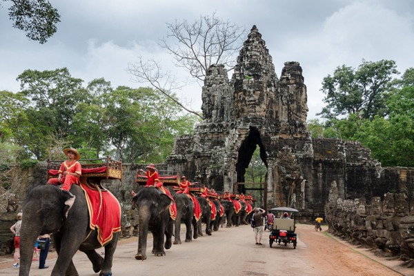 The Gate of Angkor Thom, Siem Reap, Cambodia