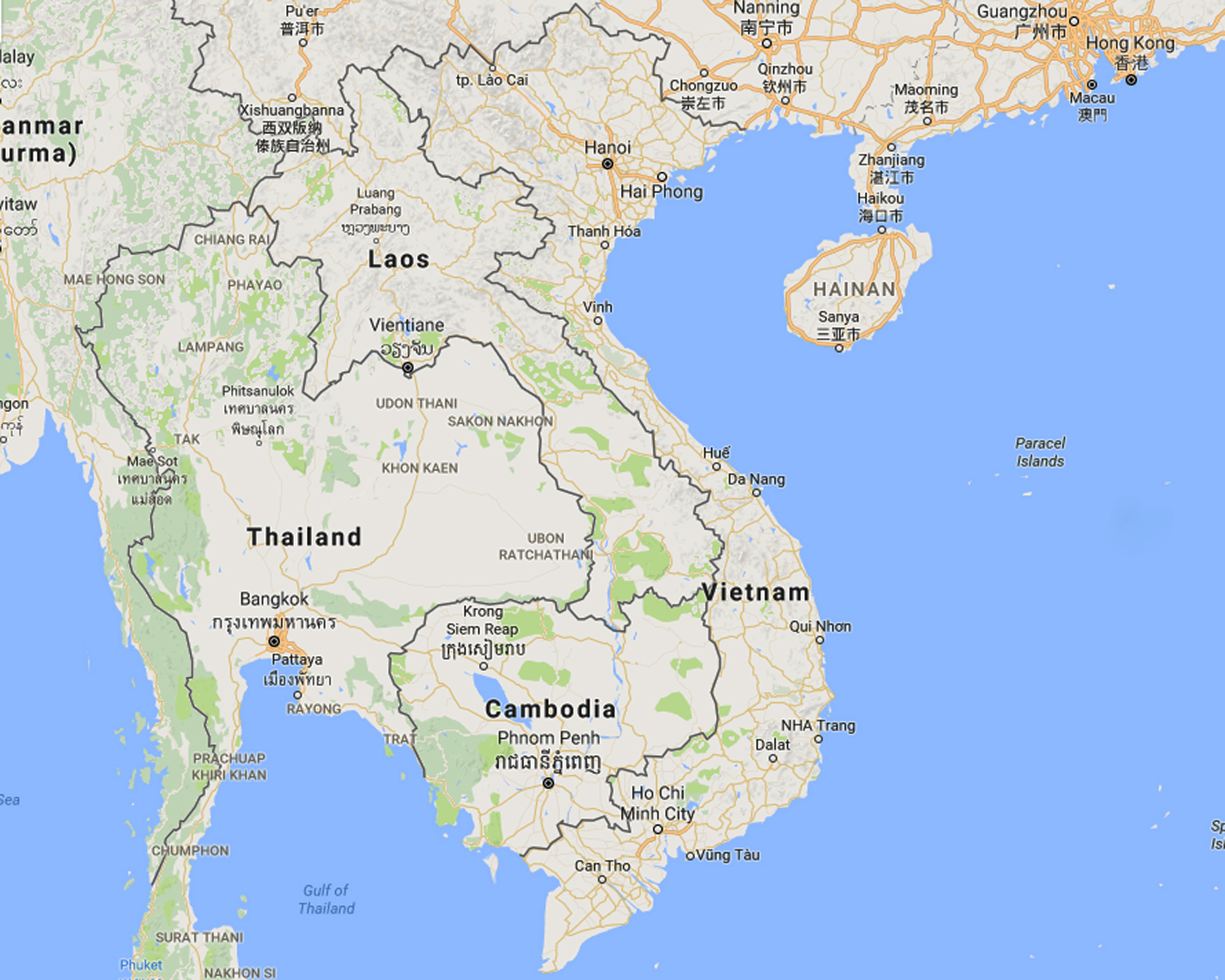 Indochina Maps Vietnam Laos Cambodia Maps
