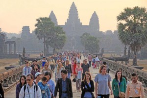 Tourists in Angkor, Siem Reap