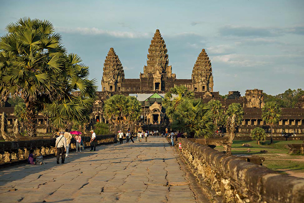 Angkor Wat temple at sun set, Siem Reap, Cambodia