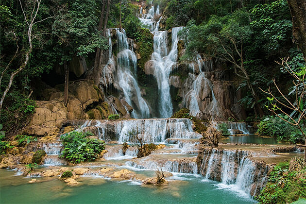 Kuang Si Waterfall - Multi-Country Asia tour