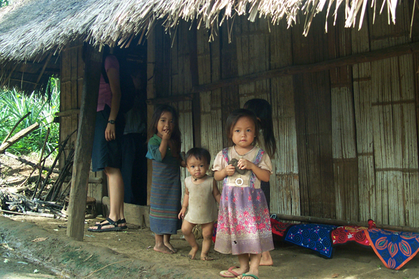Local children in Ban Na Oune Village, Luang Prabang