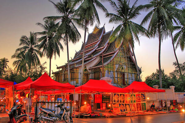 Luang Prabang Night Market - Indochina 3 Week Itinerary