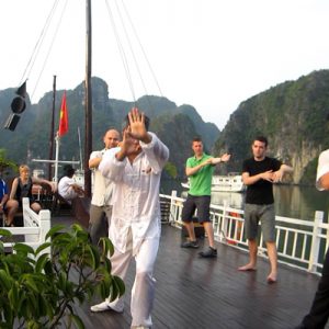 Morning Tai Chi on Cuise Halong