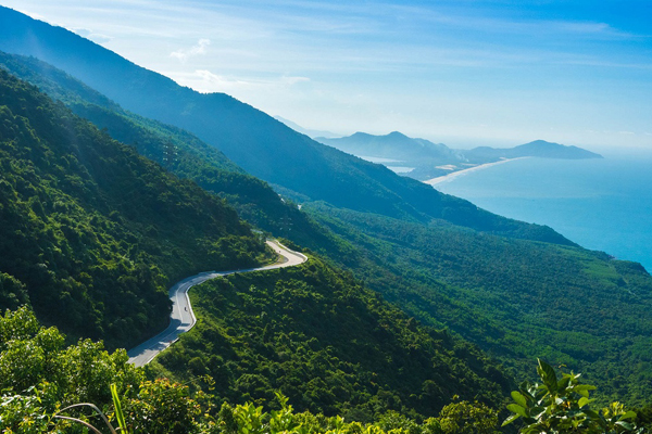 Scenic view from Hai Van Pass -Indochina tour packages