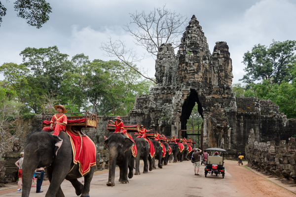 Southern Gate of Angkor Thom -Indochina tour packages