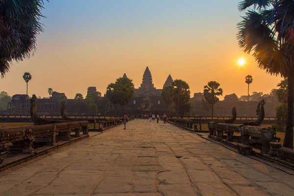 Sunset over the Angkor