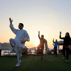 Tai Chi on halong Bay Cruise