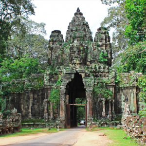 The old Victoria gate of Angkor Thom