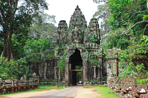 The old Victoria gate of Angkor Thom