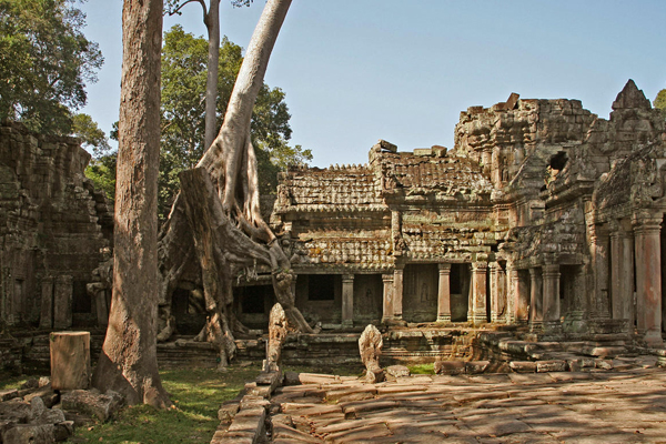 The ruins of Preah Khan Temple