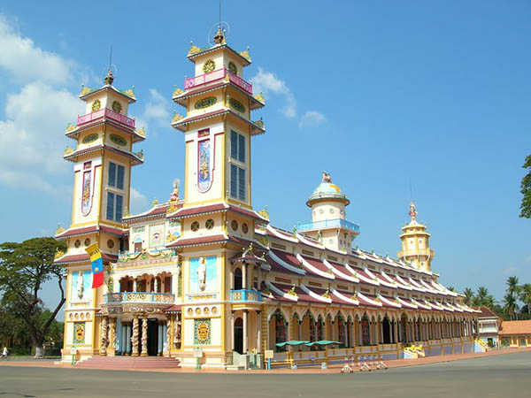 Cao Dai Temple just outside Tay Ninh