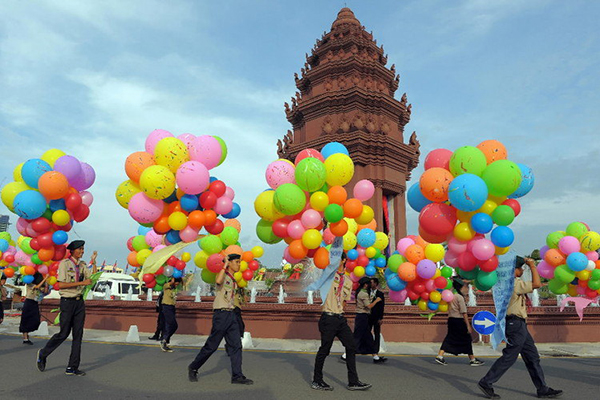 Independence Monument at Cambodian Independence Day