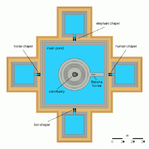 Map of Neak Pean