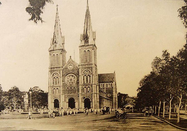 Saigon Notre Dame Cathedral was restored in 1895