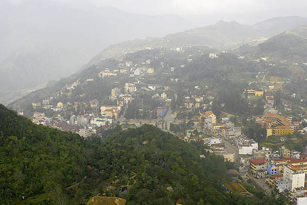Scenery of Sapa from Ham Rong Mount