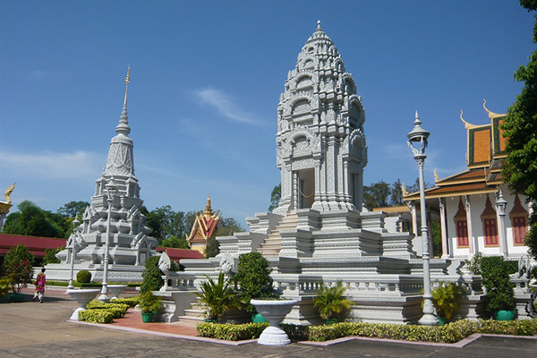Silver Pagoda in campus of Cambodian Royal Palace