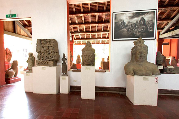 Statues of Buddha inside Cambodia National Museum