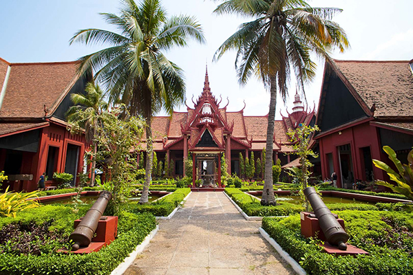 The main facade of Cambodian National Museum