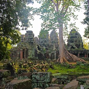 View of the west entrance of Banteay Kdei temple