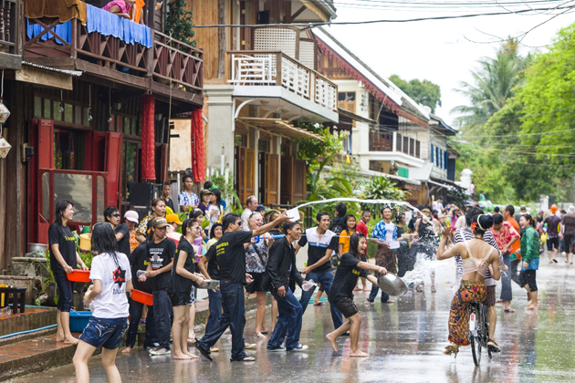 Bunimay(Boun Pi Mai) Water Festival in Laos
