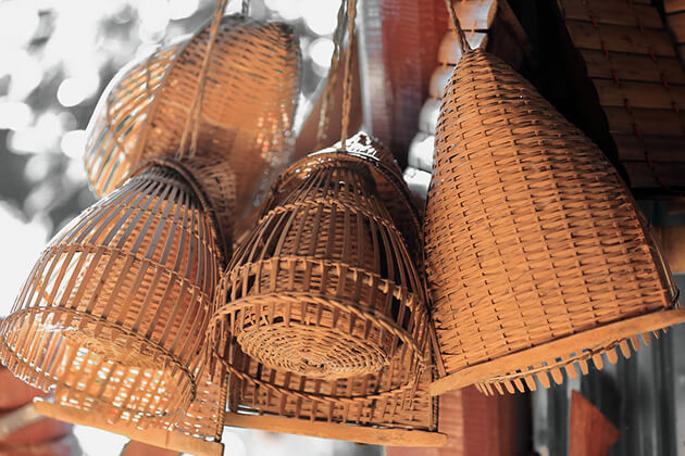 Basketry items cambodian souvenirs