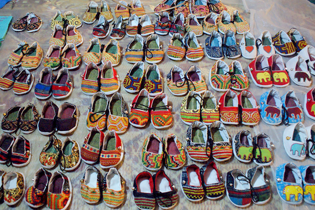 Handicraft shoes at Night Market