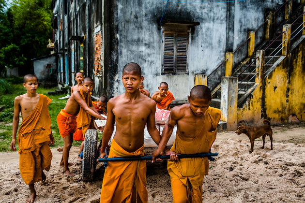 Khmer Monks, Chau Doc, Vietnam