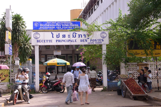 Post office in Vientiane, Laos