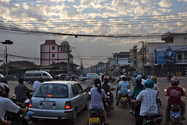Rush hour in Laos