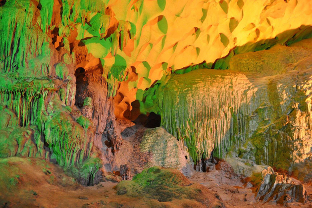 Stalactites are created after millions years, Sung Sot Cave