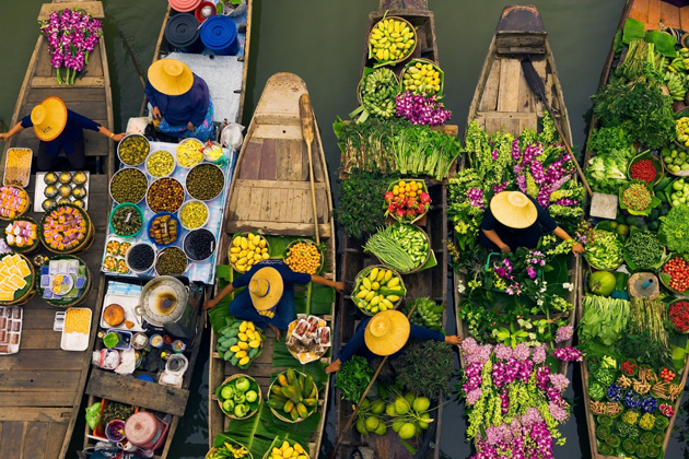 Bangkok Floating Market - 17 Days in Southeast Asia