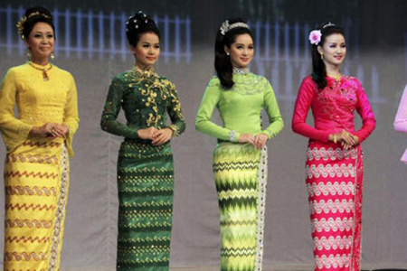 Myanmar national costume & traditional dress