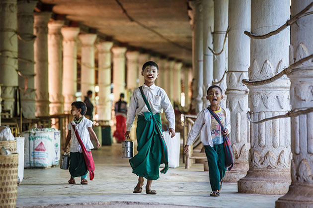 When Myanmar People Wear Their National Costume