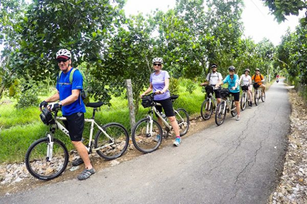 Cycling in Vinh Long Mekong