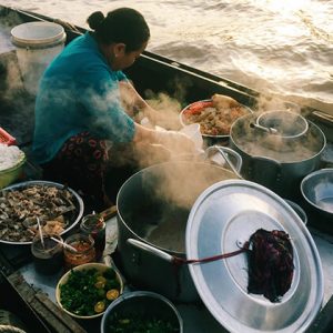 Dishes Served on Boat in Cai Rang Floating Market
