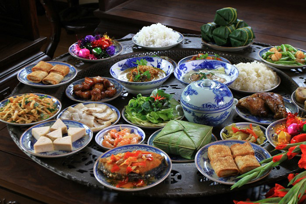 Vietnamese traditional meal
