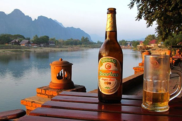 Beerlao Favorite Lao Drink in Summer