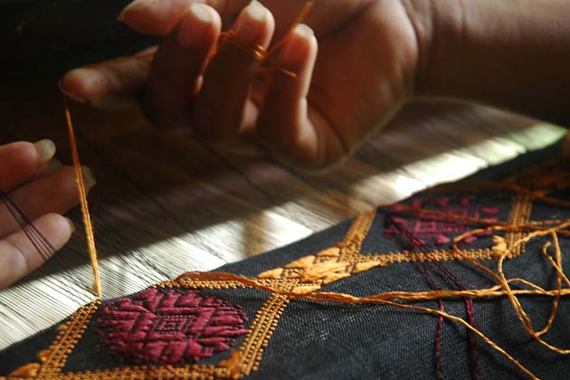 Laos Weaving