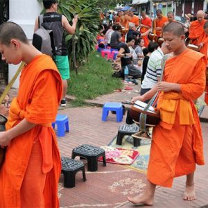 luang prabang morning alms giving ritual