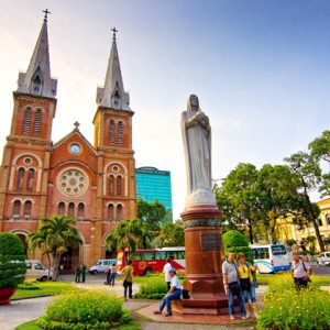 Saigon Notre Dame Cathedral indochina tours