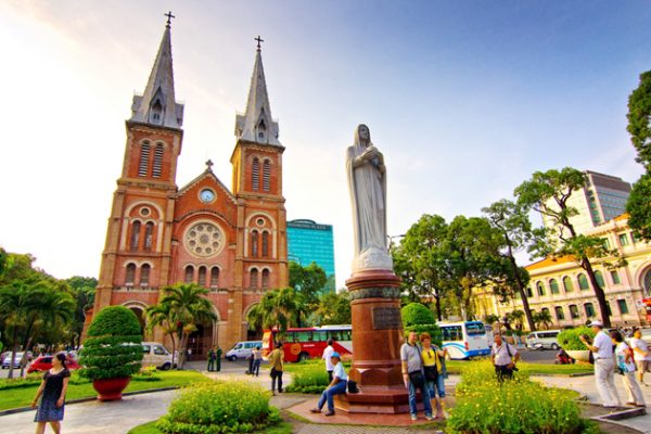 Saigon Notre Dame Cathedral -Indochina tour packages