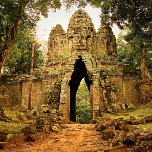 West Gate of Angkor Thom indochina tours