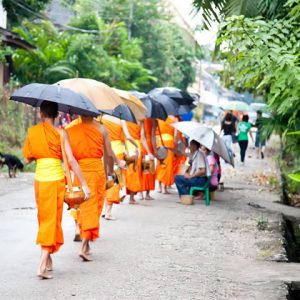 Alms Giving Ceremony