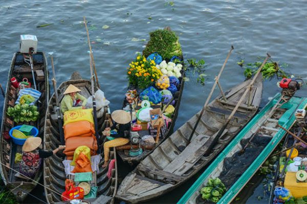 Cai Be Floating Market -Indochina tour packages