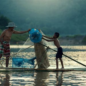 Fisherman on Mekong Delta -Indochina tour packages