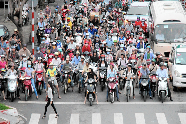 Crossing the Road in Vietnam - Up in the Nusair