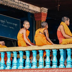 Young monks at Wat Hanchey