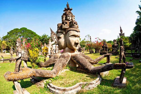 Buddha Park visiting from Indochina Tours