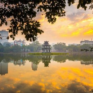 Hoan Kiem Lake Hanoi Vietnam Laos Tour